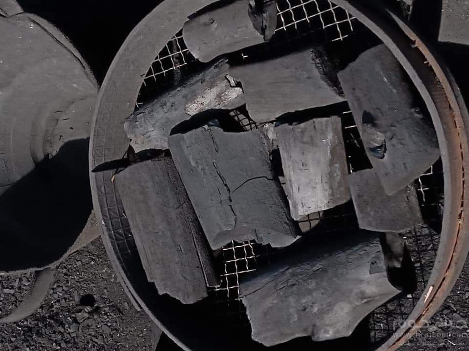 فحم طلح سوداني سريع الاشتعال